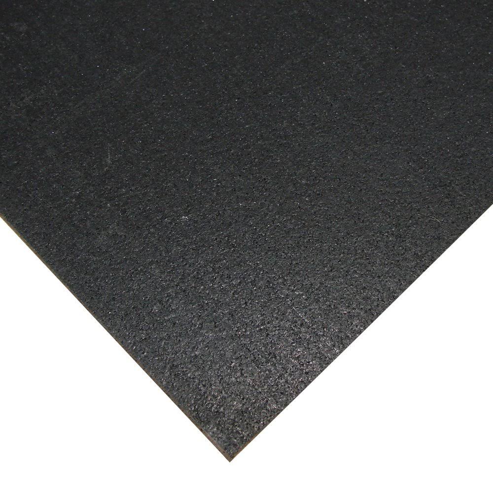 Black 1/4 inch Rubber Flooring U98239