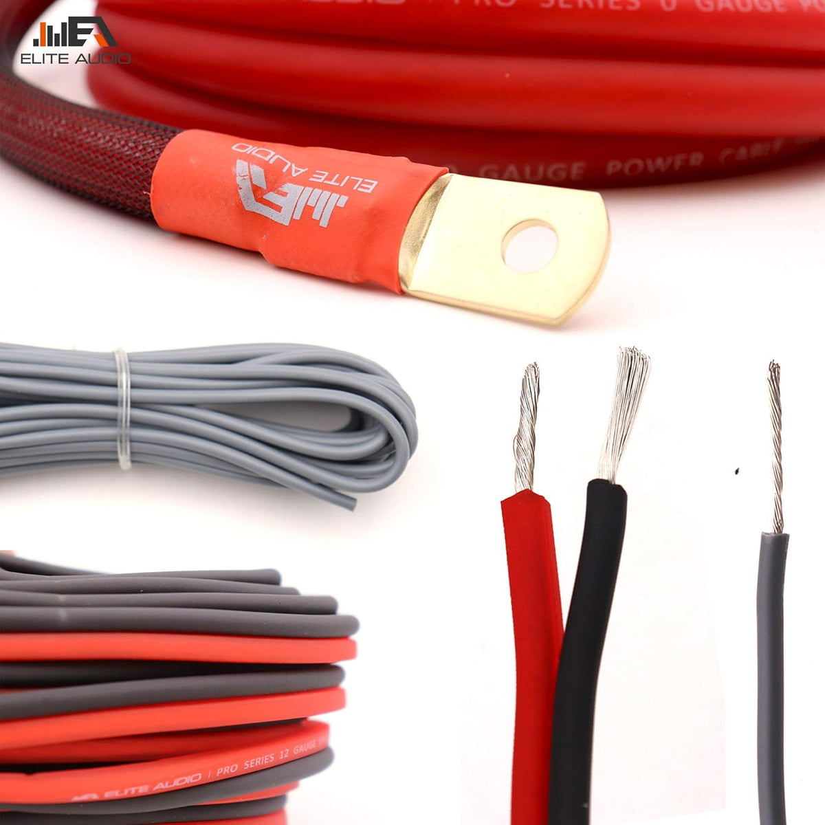 4 Gauge 100% Copper Amplifier Wiring Kit J30843