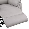 White Microfiber Recliner Accent Chair K8747