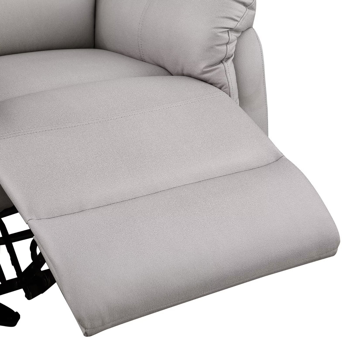 White Microfiber Recliner Accent Chair K8747