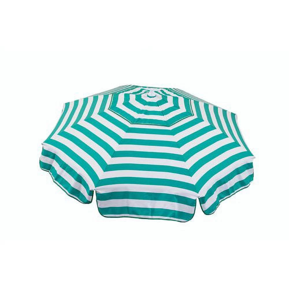 Orange and White Striped Acrylic Umbrella K492157