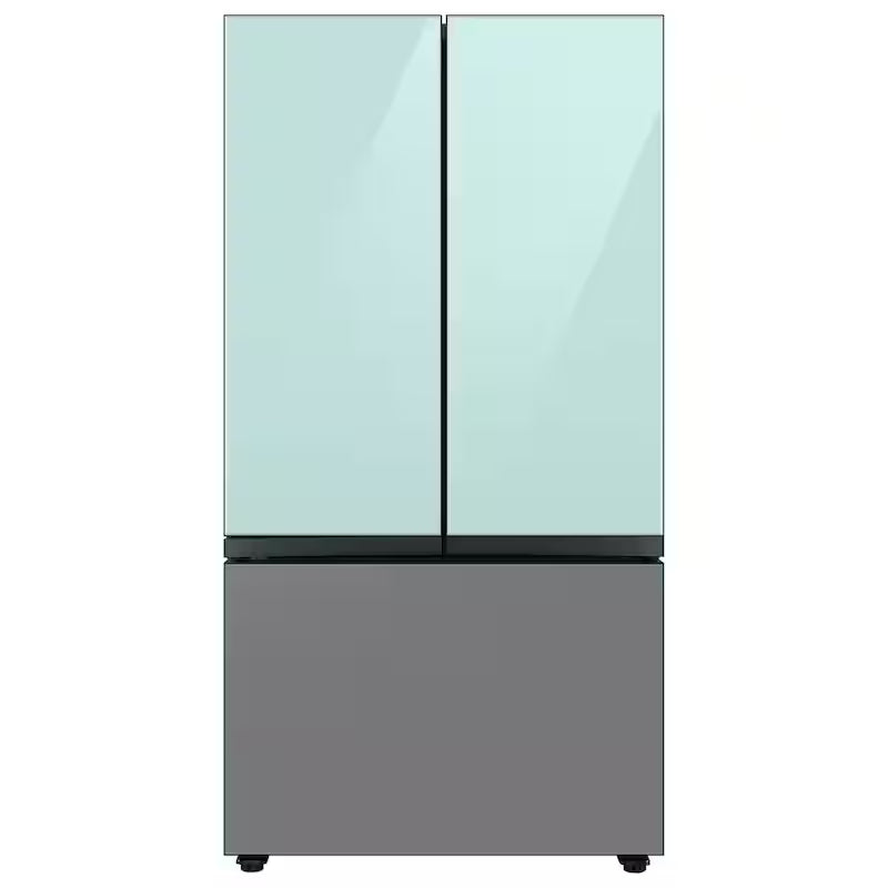 Morning Blue Glass Top Panel for 3-Door French Door Refrigerator H130799