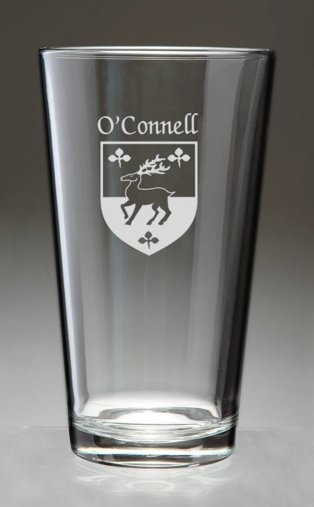 Irish Coat of Arms Pint Glasses Set of 4 P850