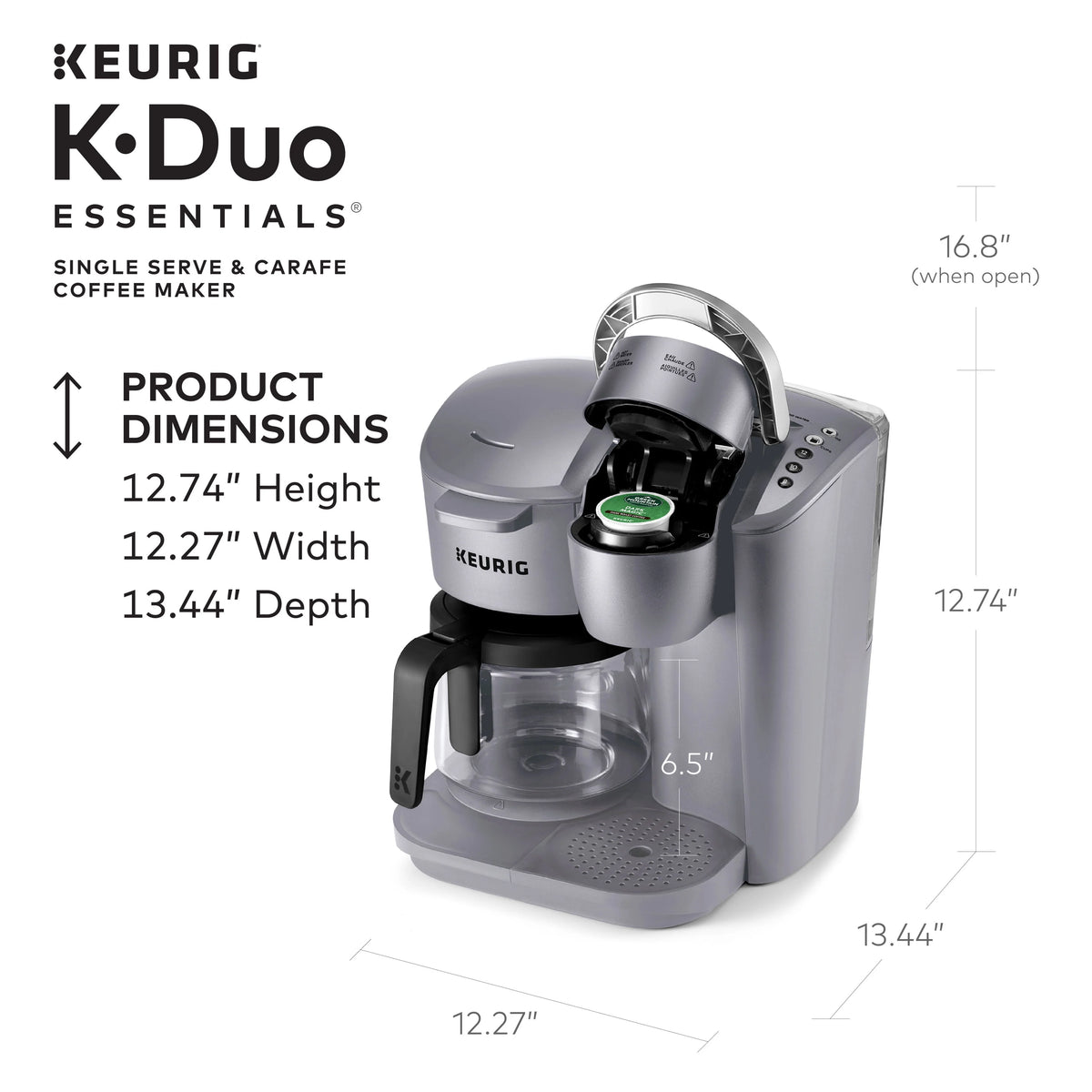 Black Single-Serve K-Cup Pod Coffee Maker X87215