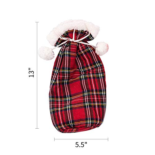 Christmas Wine Bottle Covers Polyester 2 Pack G139370