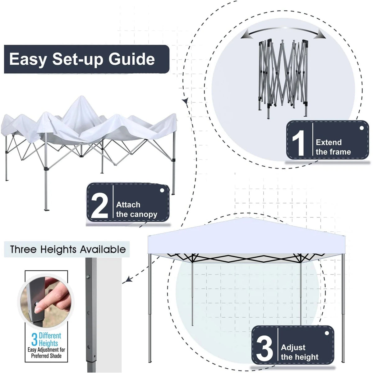 10x10 ft Blue Pop up Canopy Tent G679