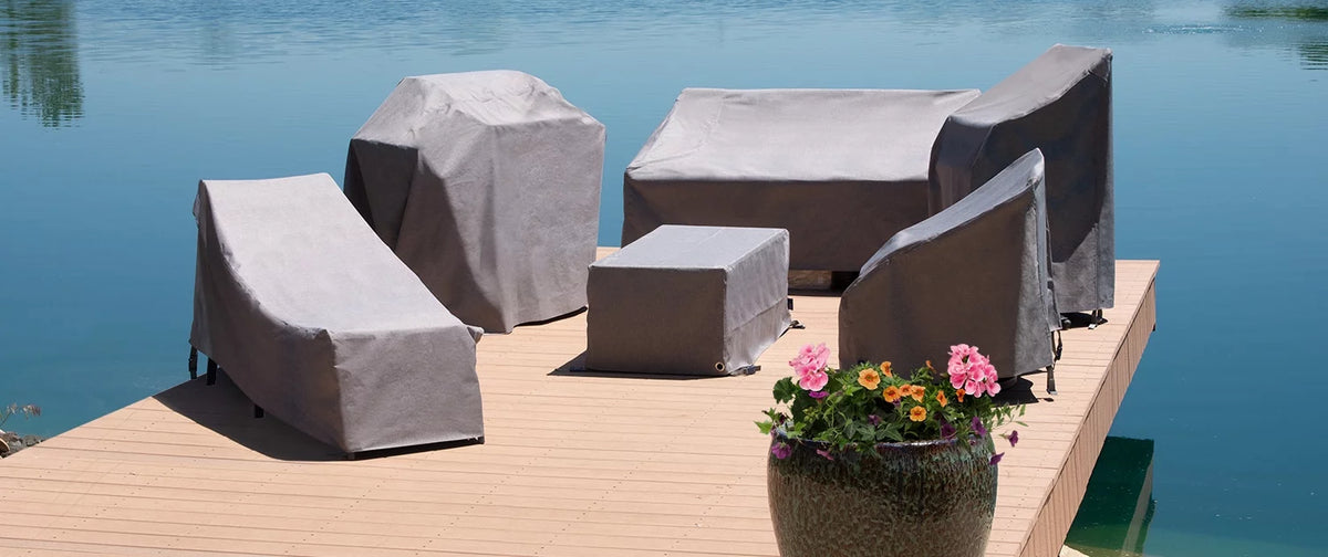 Waterproof Patio Ottoman Cover Q111