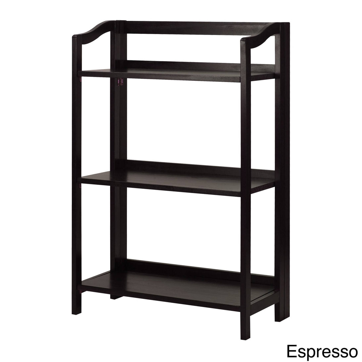 Espresso 3-Shelf Folding Bookcase Z30754