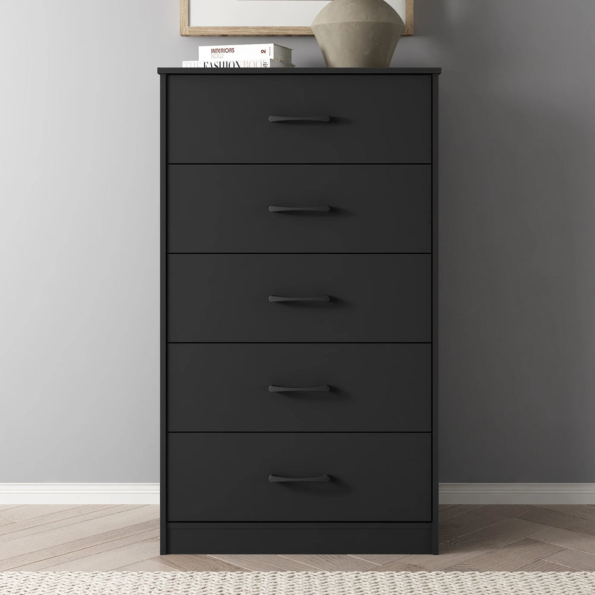 White 5 Drawer Dresser L76193