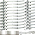 10 Pairs Stainless Steel Cable Railing Hardware Kit V497983