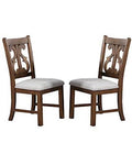 Set of 2 Wooden Cushion Seat Chairs A469