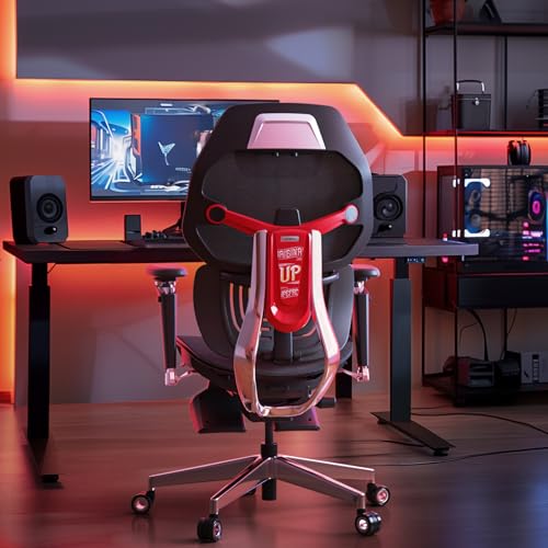 Computer Desk Gaming Chair with Adjustable Lumbar Support 6D Armrest 2D Leather Headrest G17347