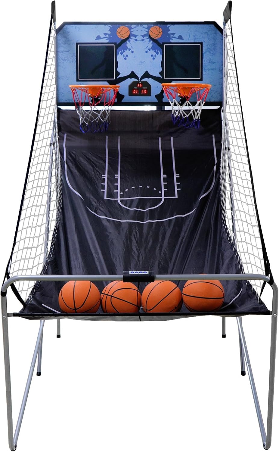 Foldable Indoor Basketball Arcade Game with LED Scoreboard G885082