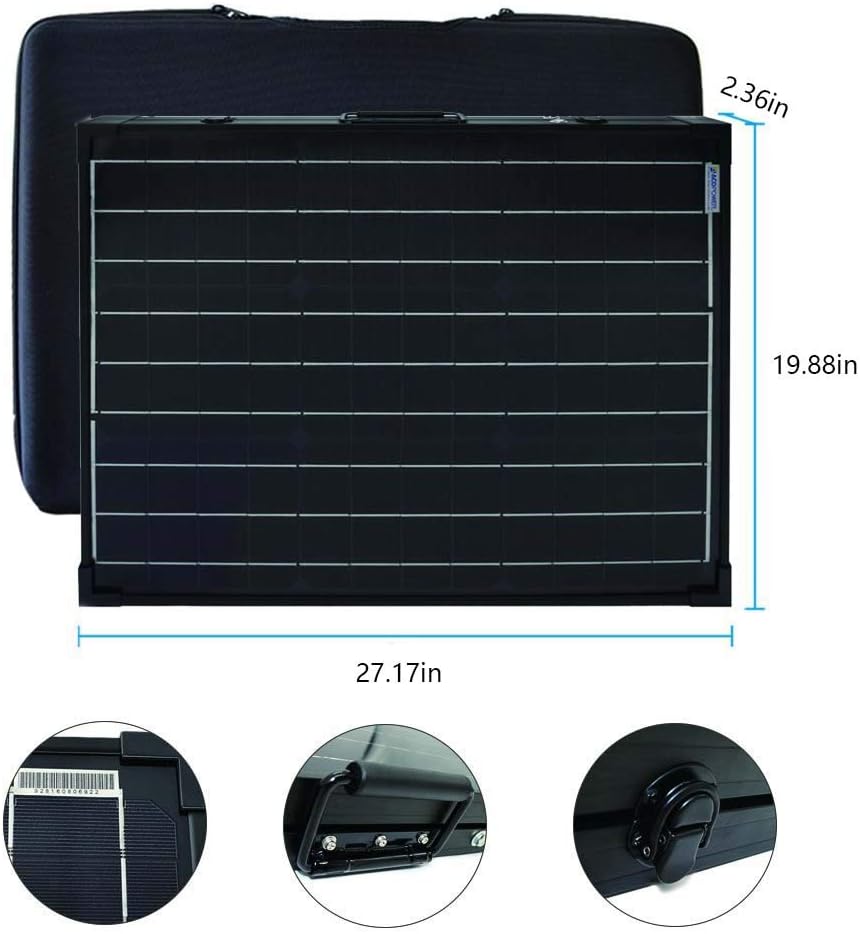 100W Foldable Monocrystalline Solar Panel Suitcase J312816