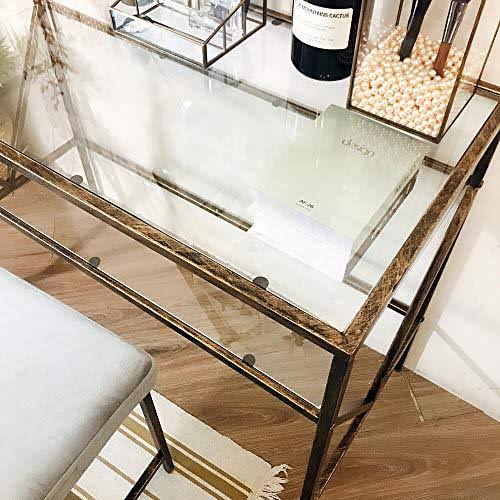 Glass Top Desk Vanity Table L709338