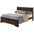 Full Panel Bed in Cappuccino J9840