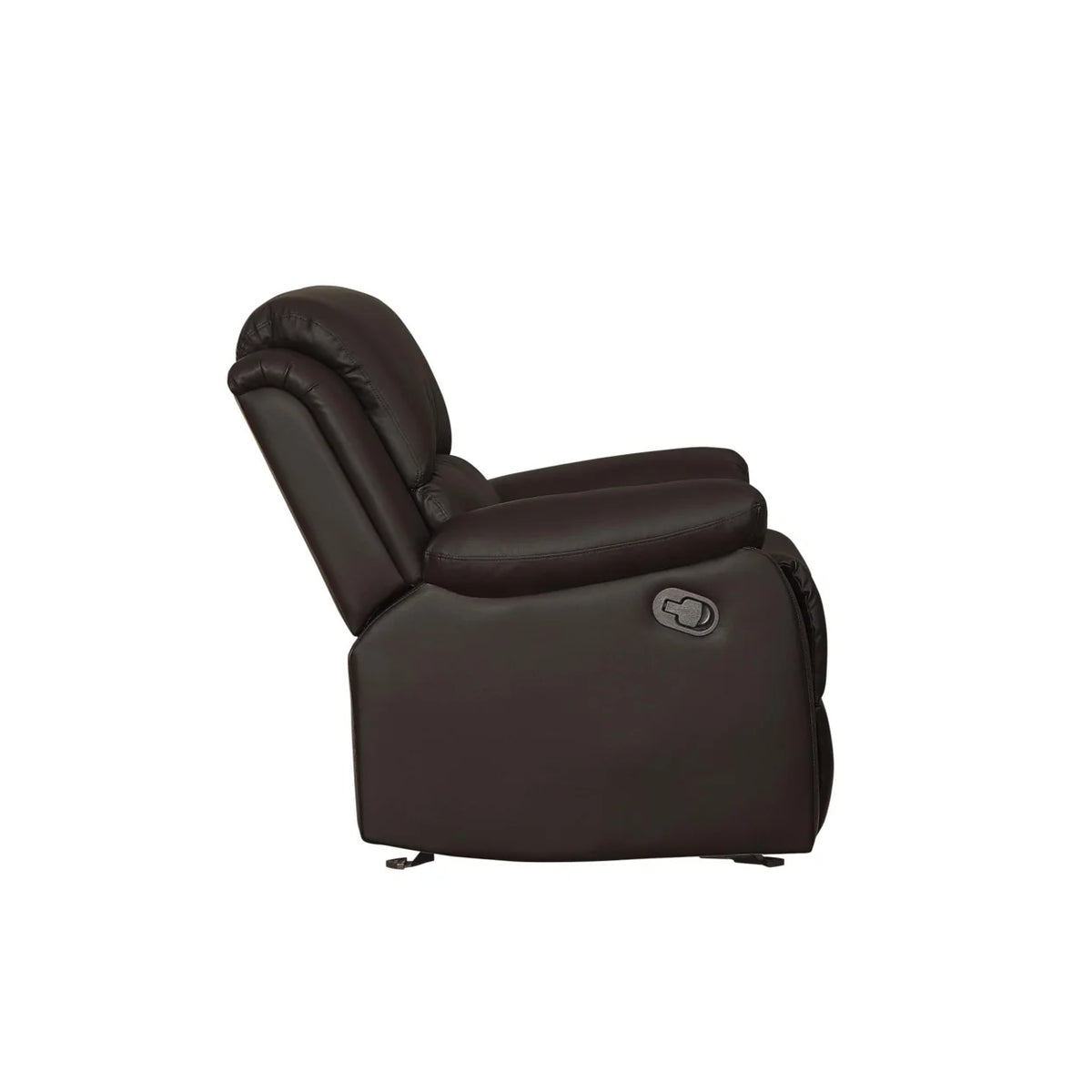 Dark Brown Faux Leather Reclining Chair T148