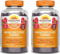Magnesium Citrate Gummies Vegetarian Raspberry Flavored 60 Count Pack of 2 G853874