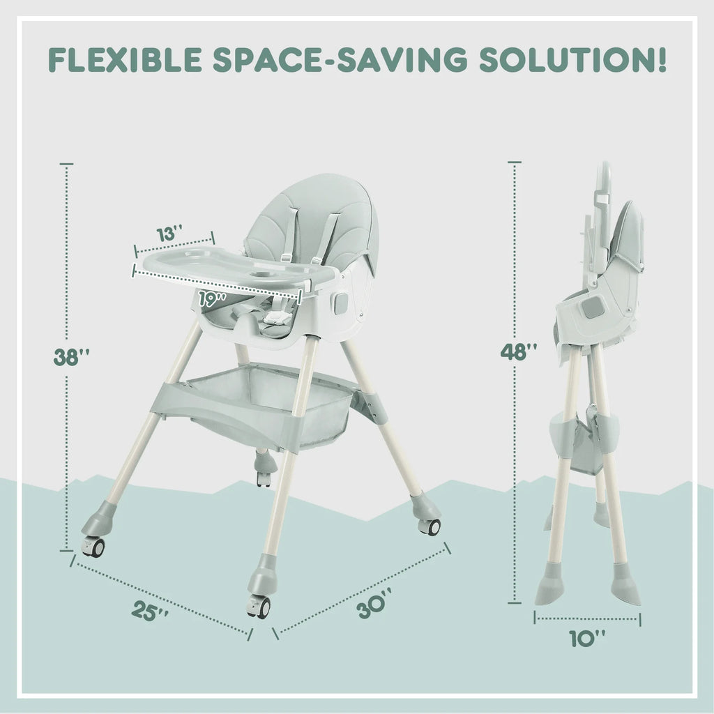 4-in-1 Convertible High Chair F393