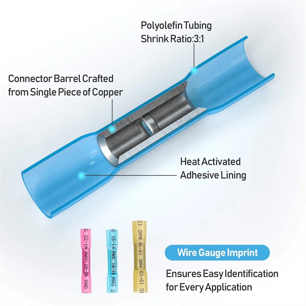Heat Shrink Wire Connectors Electrical Crimp Terminals N4575