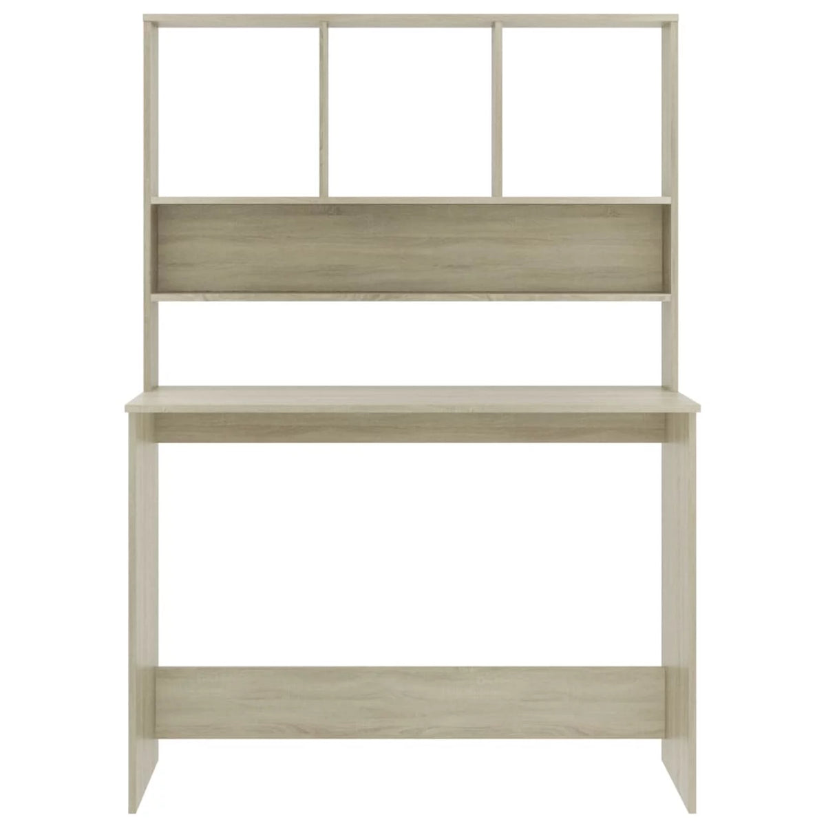 Sonoma Oak Engineered Wood Desk with Shelves Q82685