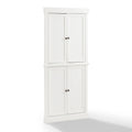 White 2-Piece Stackable Wood Pantry P4709