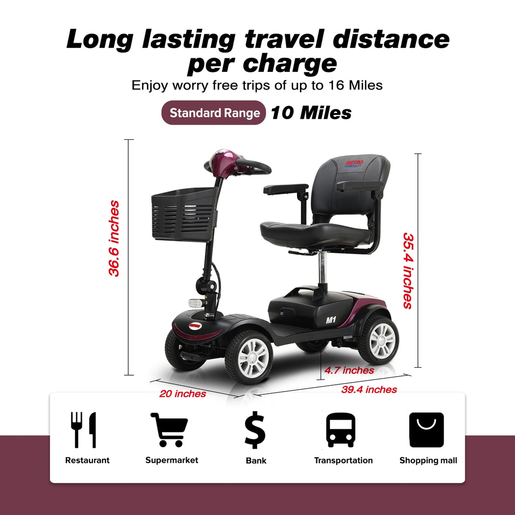 Folding 4 Wheel Scooter P2364