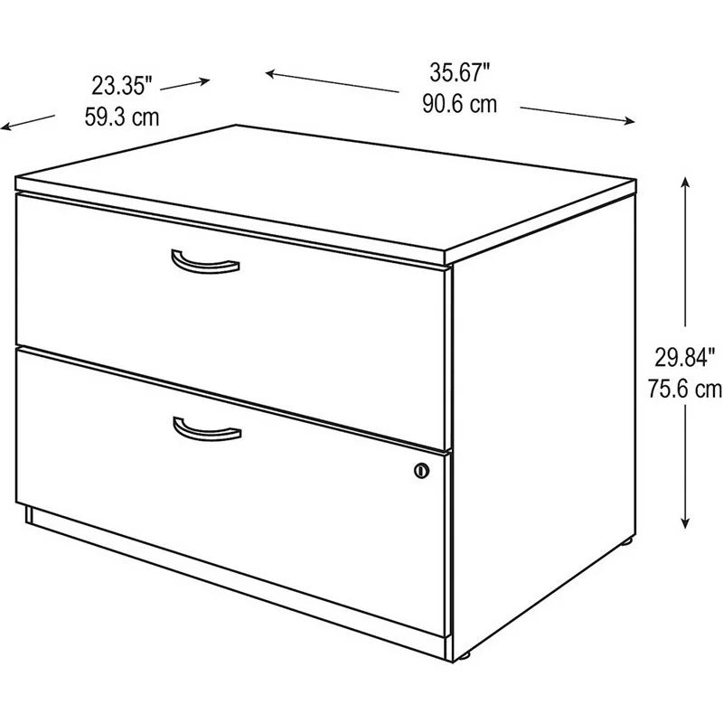 2 Piece Wood Filing Cabinet Set with 2 Drawer O48287