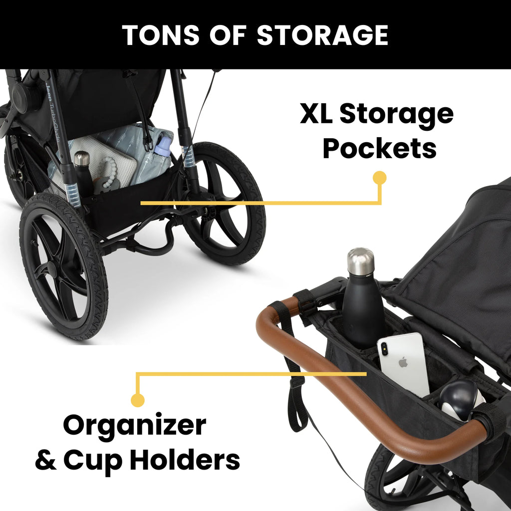Black Jogging Stroller J124