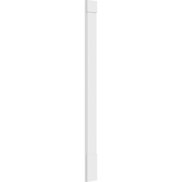 Plain PVC Pilaster with Standard Capital & Base (Pair) K193259