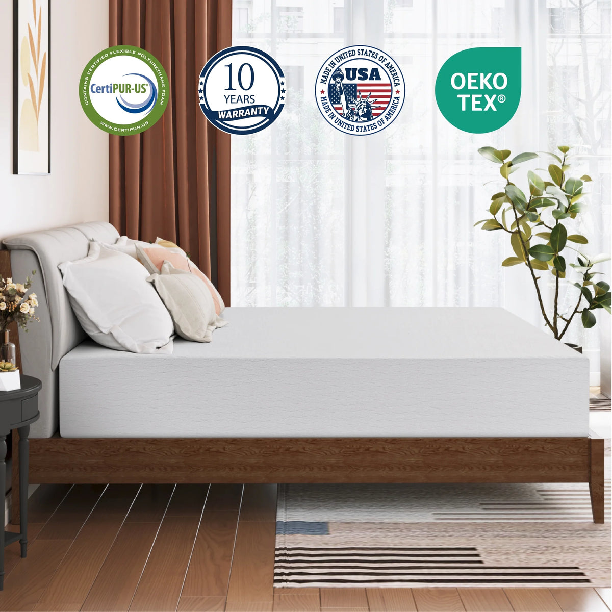 10 Gel Memory Foam Full Mattress N5293