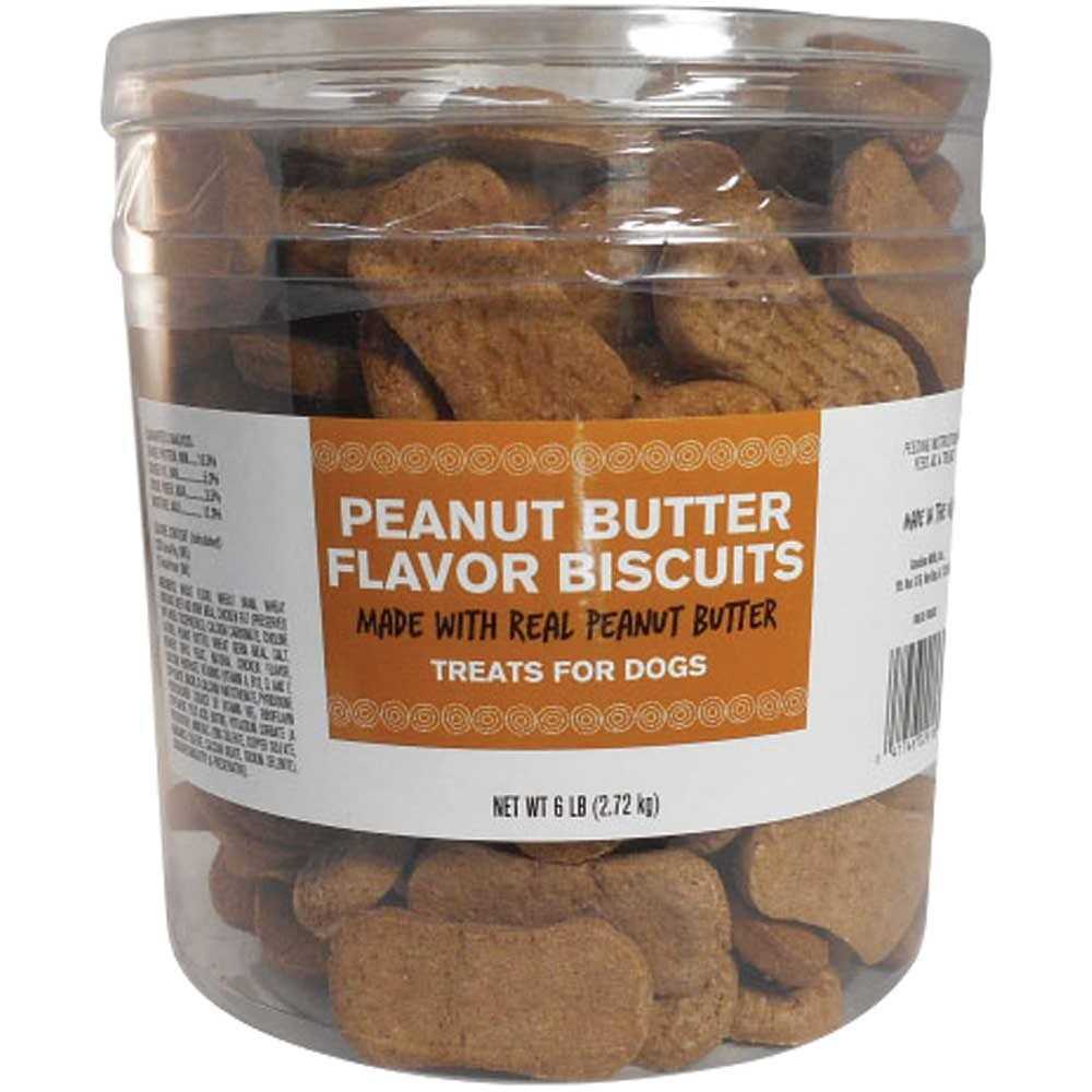 Peanut Butter Flavor Dog Biscuits 6 lb U181
