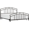 Queen Metal Spindle Bed in Antique Brown H9955