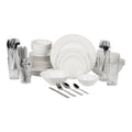 White 62-Piece Stoneware Dinnerware Set W788336