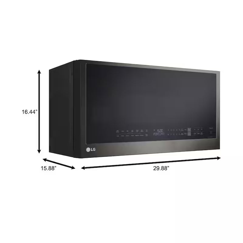 30 in. 2.1 cu. ft. Over the Range Microwave 1,050-Watt Black Stainless Steel H441