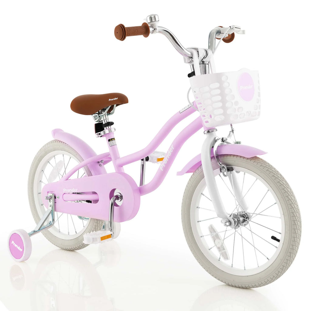 Pink 16'' Kids Bike with Training Wheel J228098