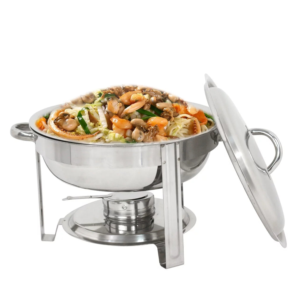 Round Chafing Dish 5Qt Buffet Stove Set I54426