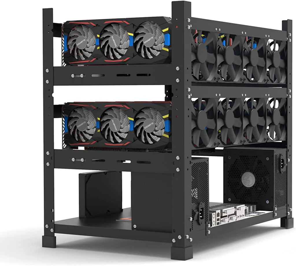 Mining Rig Frame for 12 GPU Open Mining Case Rack Z618310