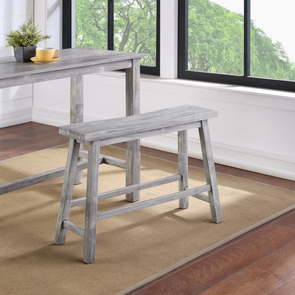 24in. Backless Wood Dining Bench Y3223
