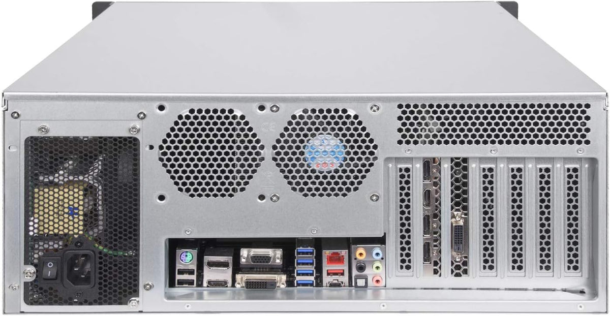 4U Rackmount Server Case with 5 x 3.5 Hot-Swappable Bay and 3 x 5.25 Bays U7396