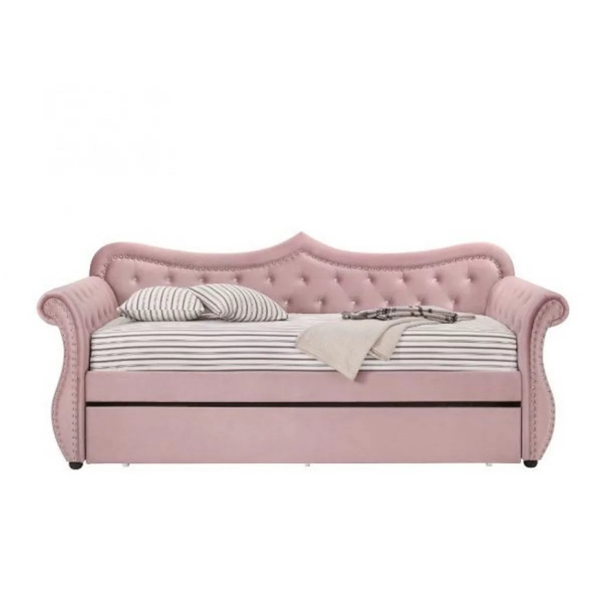 Pink Button Tufted Daybed Q912