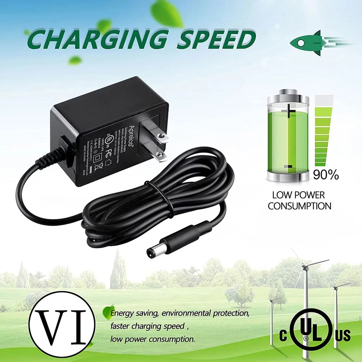 AC / DC Adapter Class 2 Power Supply Cord Cable A9680