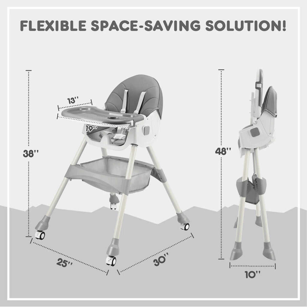 4-in-1 Convertible High Chair F393