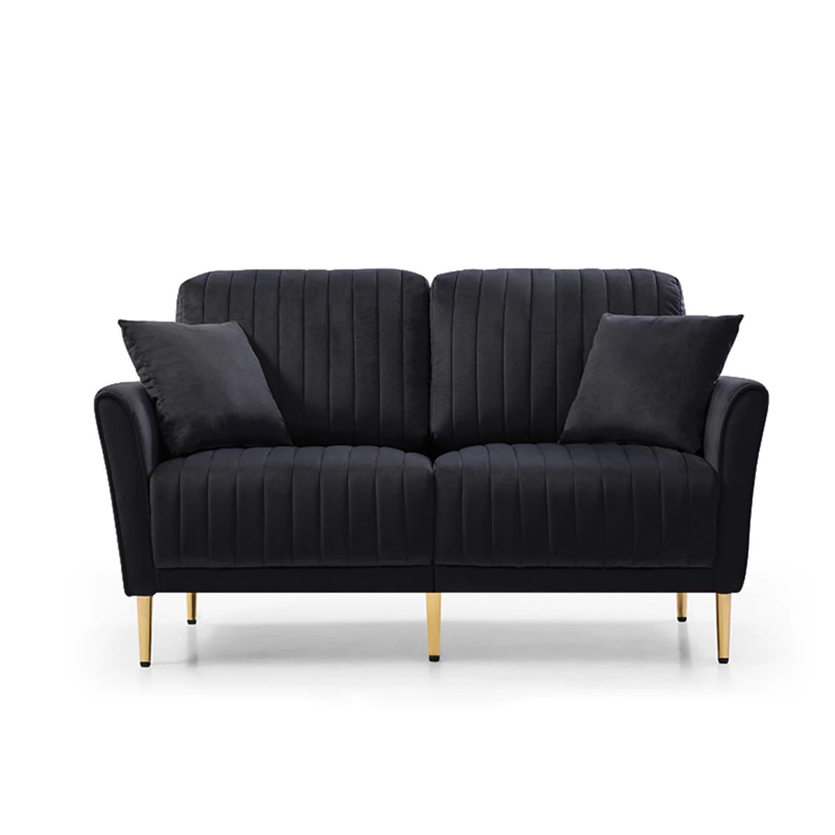 Black Velvet Loveseat I62855