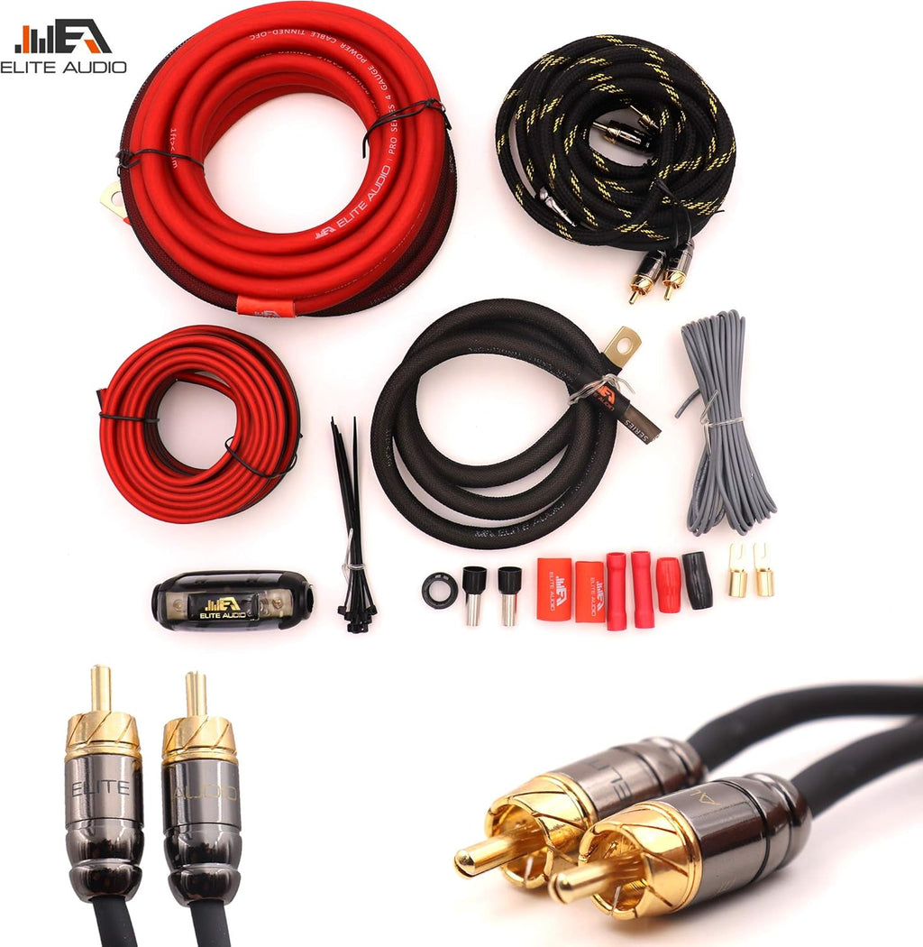 4 Gauge 100% Copper Amplifier Wiring Kit J30843