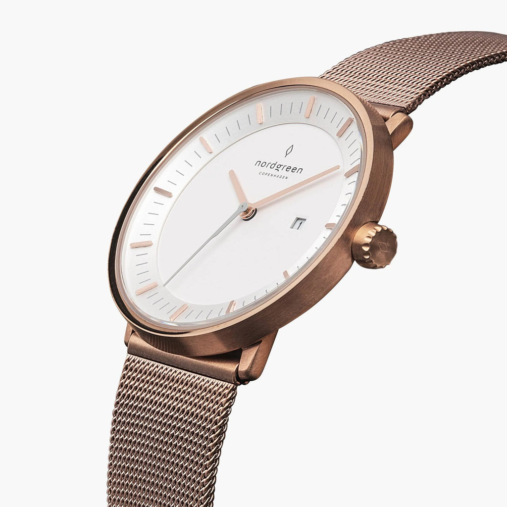 Rose Gold Mesh Watch E50676