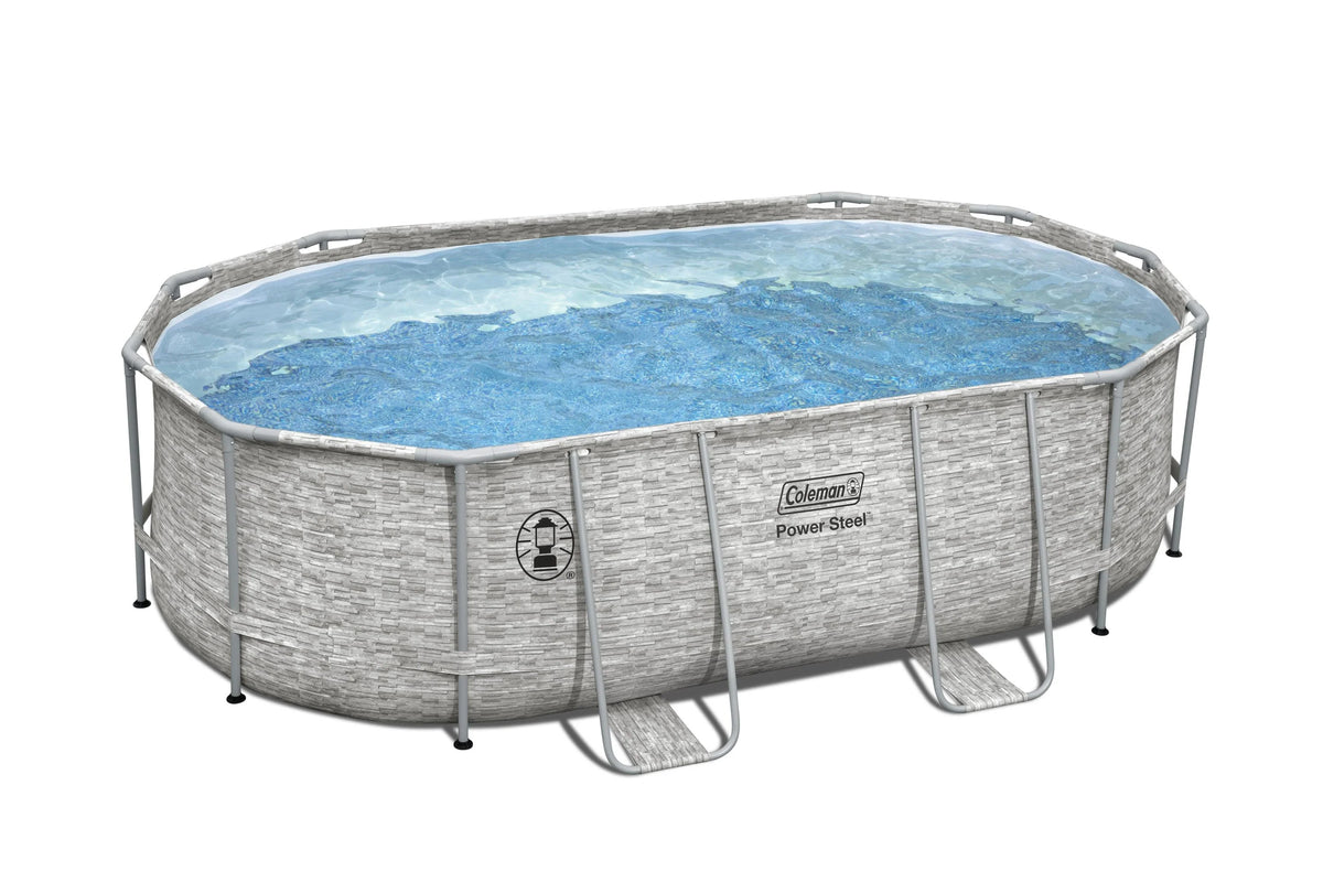 Power Steel Frame Oval Pool Set Z134569