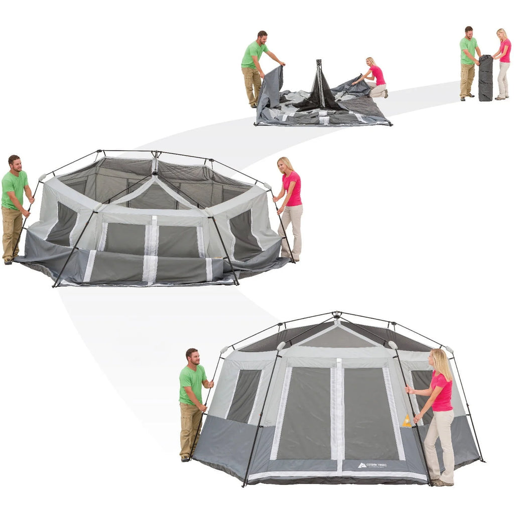 8-Person Instant Hexagon Cabin Tent B1121