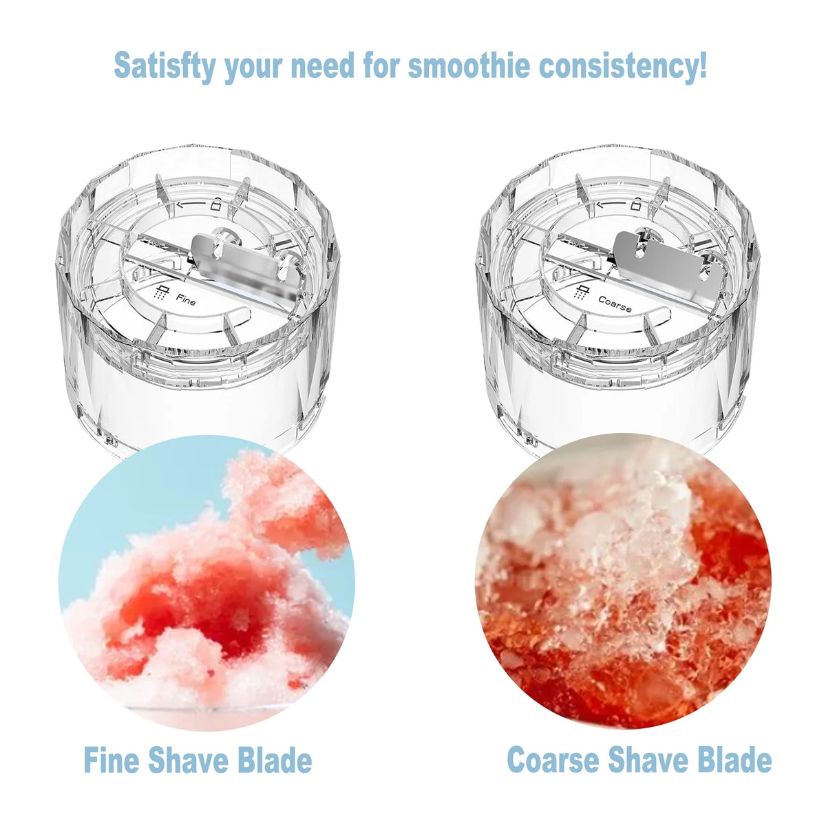 Shaved Ice Attachment with 4 Ice Cube Molds S4246