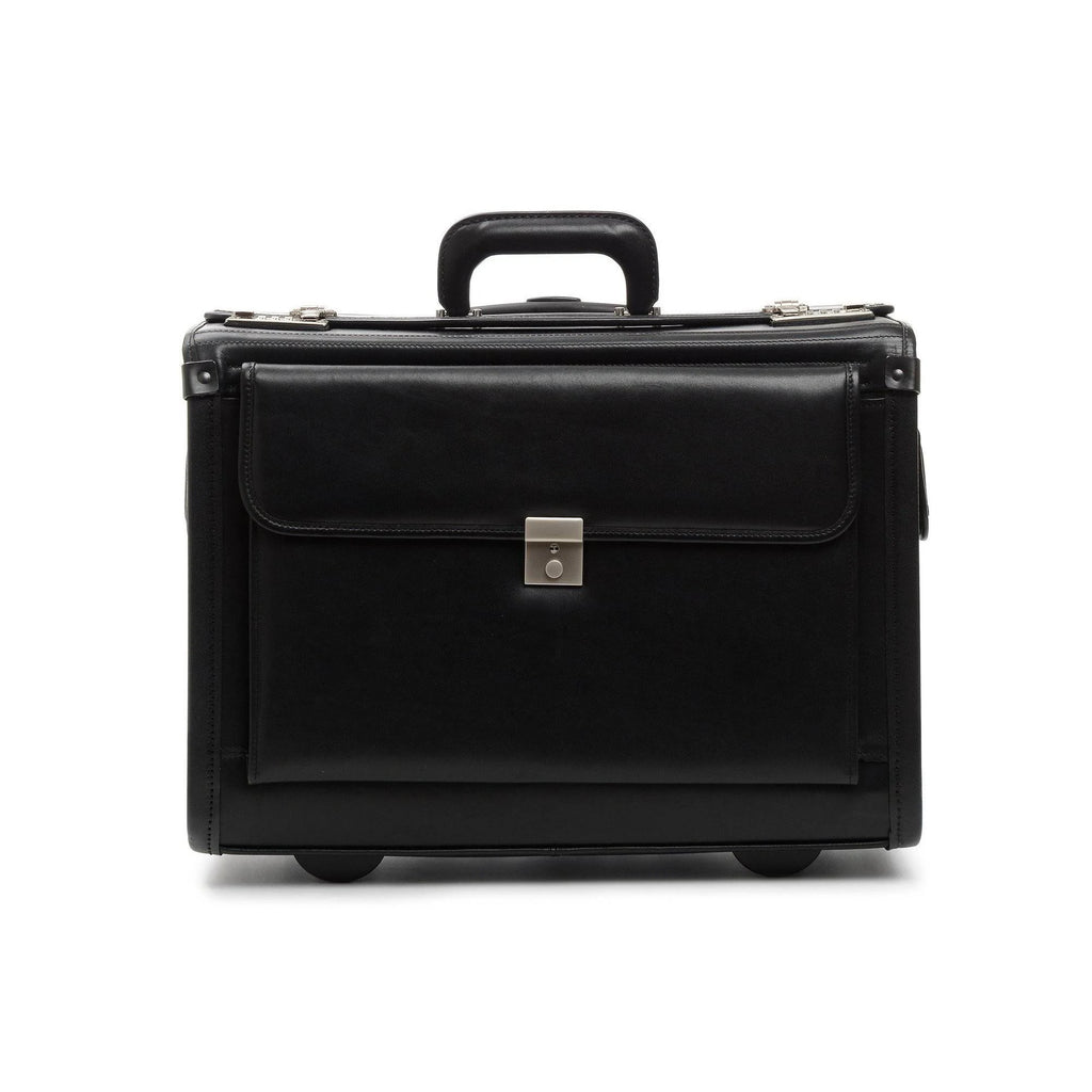 Wheeled Leather Catalog Case D993
